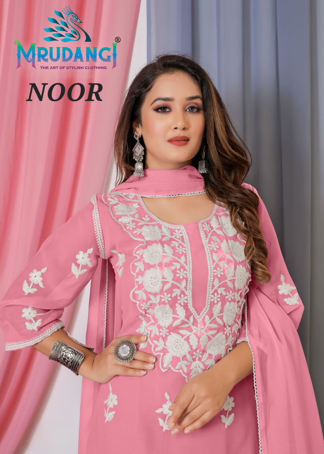 Noor By Mrudangi Georgette Sharara Readymade Suits Wholesale Market In Surat